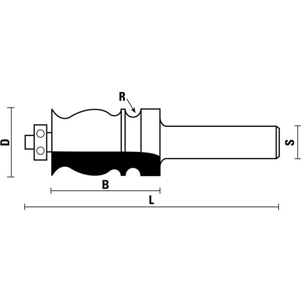 KLEIN FRESE HW PER DECORAZIONI CON CUSCINETTO Z=2 E161 - G161 Klein