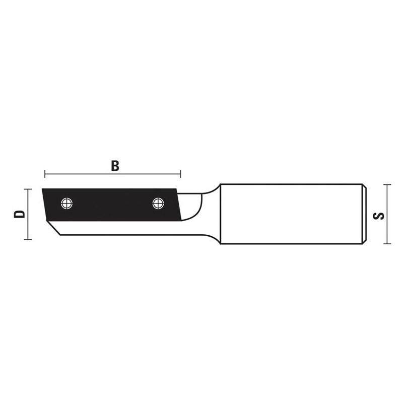 KLEIN FRESE PER FORARE E CONTORNARE CON COLTELLINI HW Z=1 W155 Klein