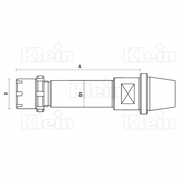KLEIN PORTAUTENSILI CONO DIN 6499 (ER32) T118 Klein
