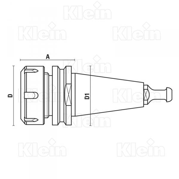 KLEIN PORTAUTENSILI CONO ISO30 PER BIESSE - HSD T118 Klein