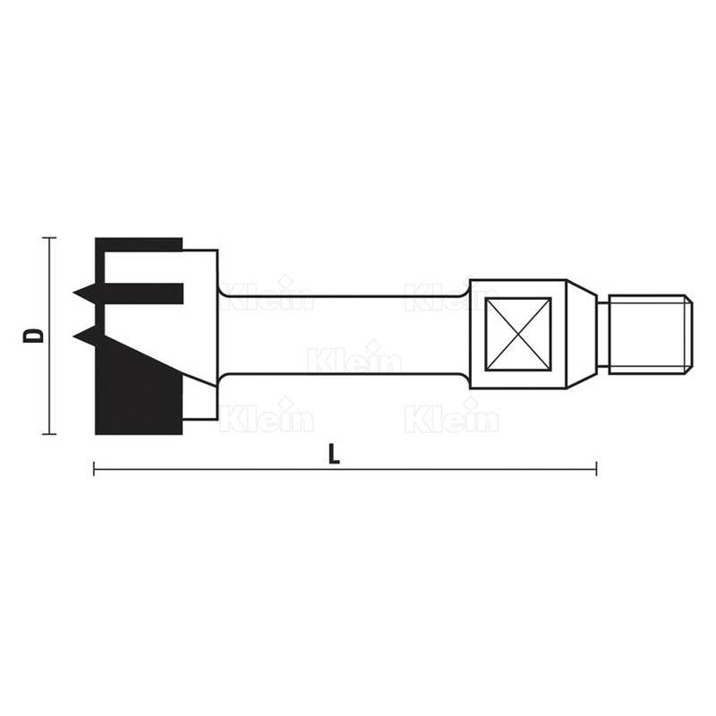 KLEIN PUNTE PER CERNIERE HW Z=2+2 M151 Klein