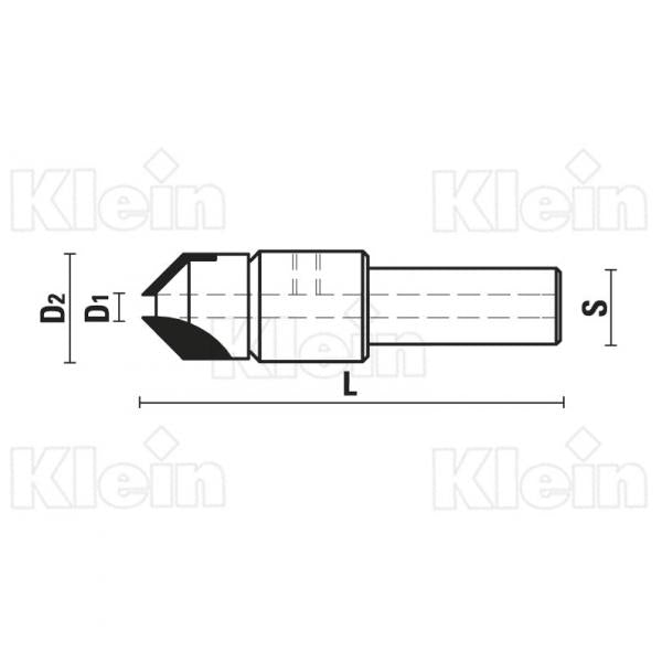 KLEIN SVASATORI HW Z=2 45° ATTACCO S=8 R155 Klein
