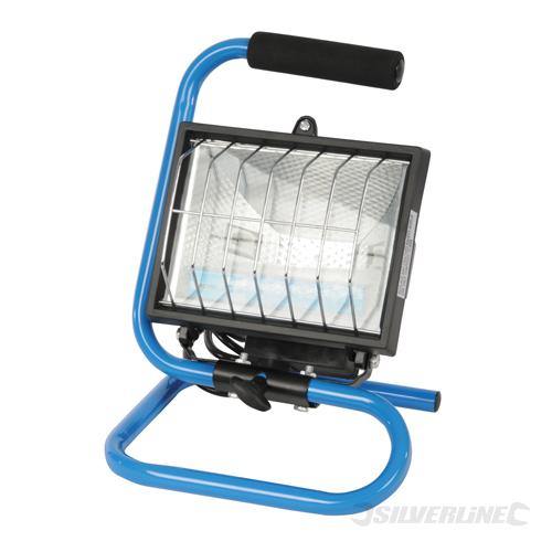 Lampada da lavoro regolabile 240V luminosa con protezione Silverline 500W Silverline