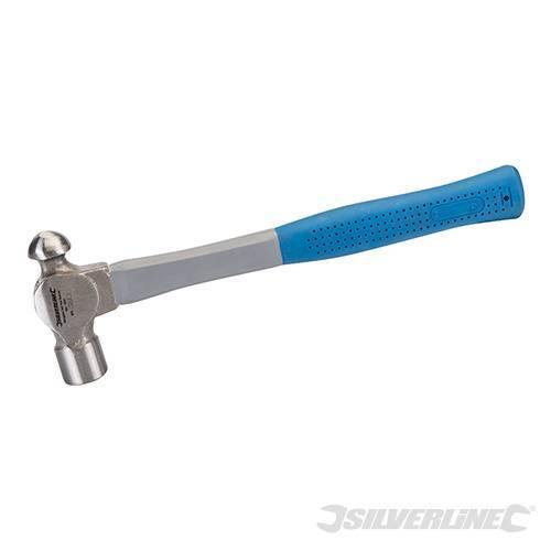 Martello Silverline da cesello testa perno in acciaio copertura in gomma 450g Silverline