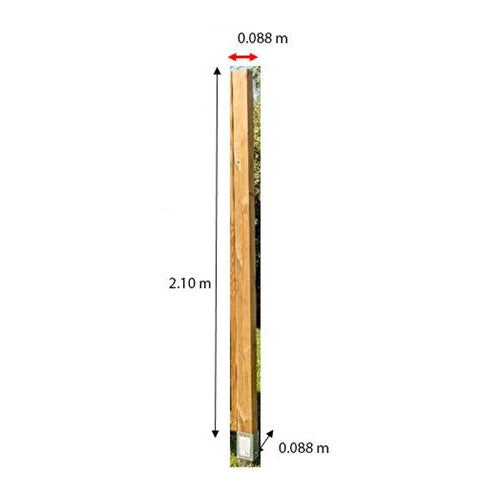 Palo Per Pannello Frangivista 88x88xH2900mm Foresta