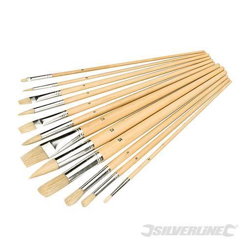 Silverline set 12 pennelli con punta mista per pittura Prezzo Silverline