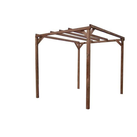 Pergola Scoperta In Legno Trattato Ad Alta Temperatura 296x292cm Foresta