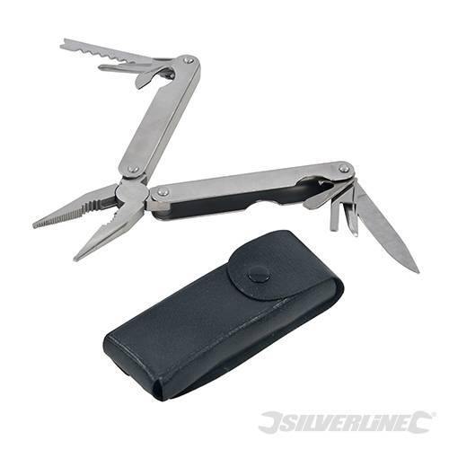 Pinza multiuso Silverline 12 funzioni in acciaio pinze tagliafili cacciavite Silverline