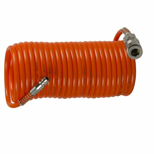 TUBO A SPIRALE AD ARIA CON RACCORDI RAPIDI MM 6X8 METRI 10 SPIRALFLEX spiralflex