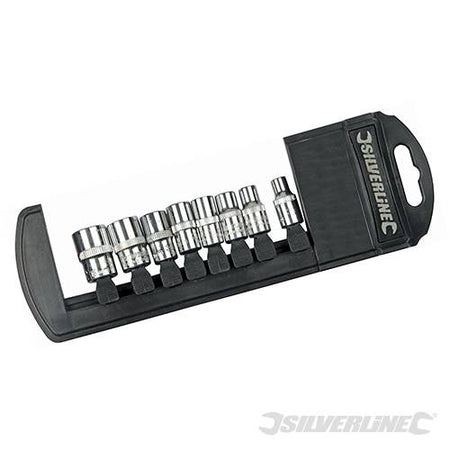 Set Silverline chiavi a bussola 8 pezzi 1/4 misure 5-13mm in acciaio Prezzo Silverline