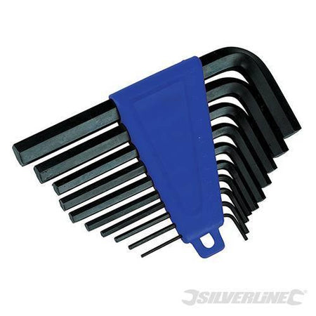Set Silverline chiavi esagonali metriche imperiali 10 pz acciaio 1/16" a 3/8" Silverline
