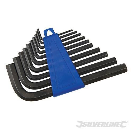 Set Silverline chiavi esagonali metriche imperiali 10 pz in acciaio da 2 a 10 mm Prezzo Silverline