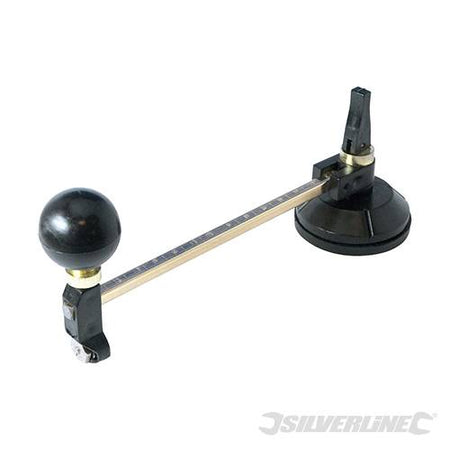 Tagliavetro circolare Silverline 6 dischi da taglio in carburo di tungsteno ventosa Silverline