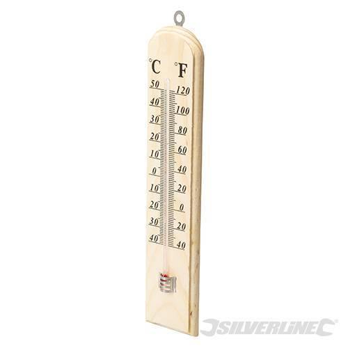 Silverline termometro legno duro 250 x 60 x 10 mm Prezzo Silverline