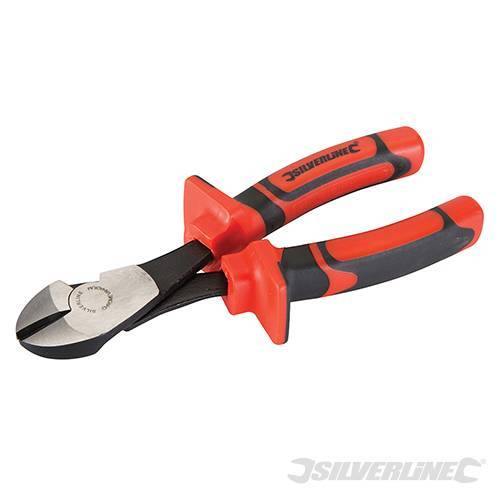 Tronchese Silverline Pinza per elettricista 160mm acciaio cromo antiscivolo Offerta Silverline