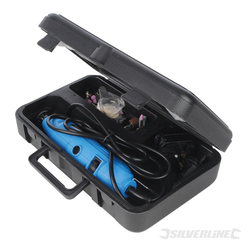 Mini trapano utensile multiuso per tagli levigatura lucidatura Silverline 135W Silverline