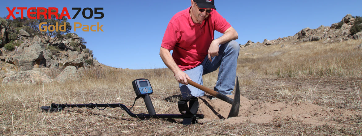 Metal detector x-terra 705 Gold per ricerca oro metalli monete Gold detector Minelab x terra 705 Gold Minelab